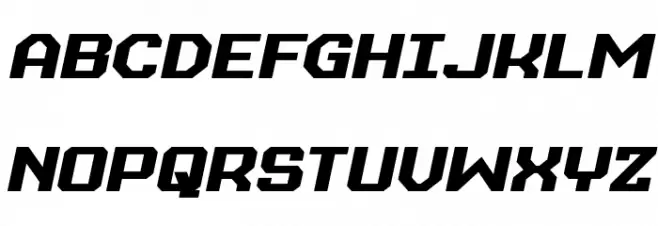 Realpolitik Semi-Bold Semi-Italic フォント 大文字