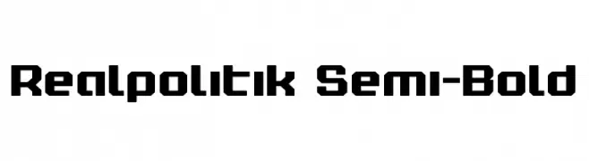 Realpolitik Semi-Bold  Frei Schriftart Herunterladen