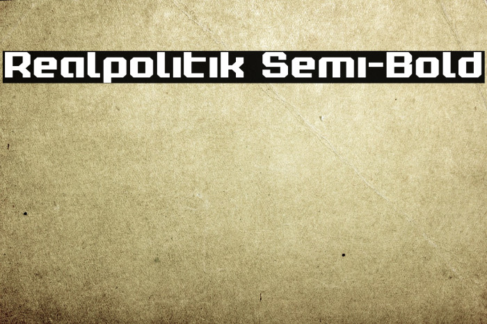 Realpolitik Semi-Bold Font examples