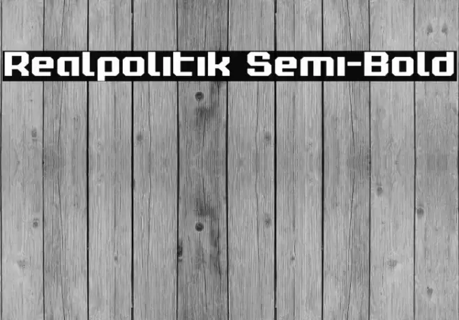 Realpolitik Semi-Bold Font examples
