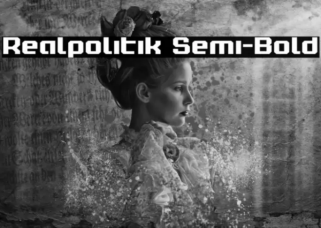 Realpolitik Semi-Bold Font examples