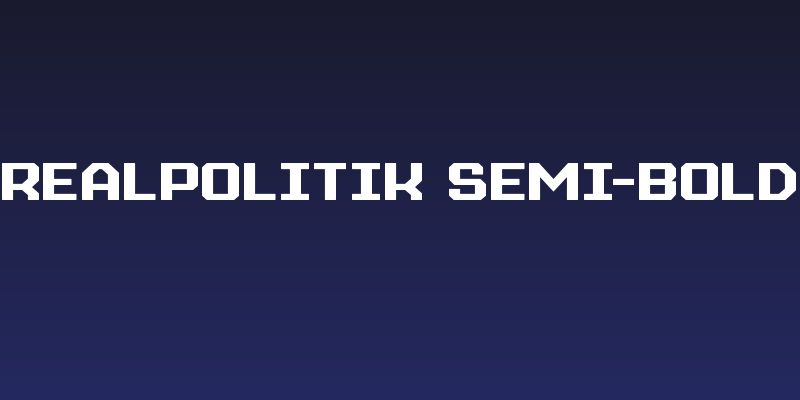 Realpolitik Semi-Bold Social Header