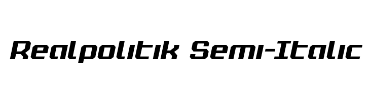 Realpolitik Semi-Italic  Free Fonts Download