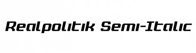 Realpolitik Semi-Italic  font caratteri gratis