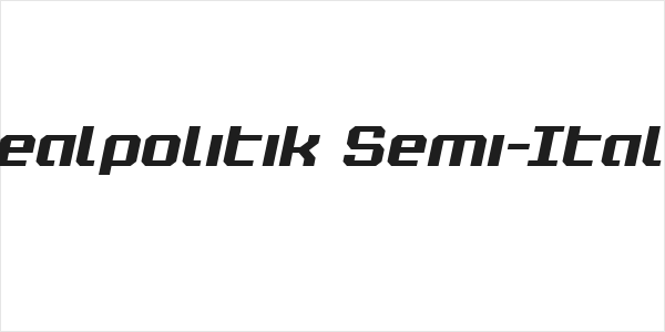 Realpolitik Semi-Italic Logo