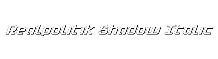 Realpolitik Shadow Italic Font
