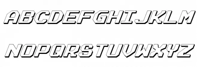 Realpolitik Shadow Italic Font Litere mari