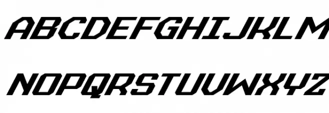 Realpolitik Super-Italic Schriftart Groß