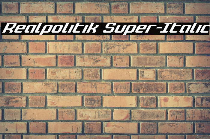 Realpolitik Super-Italic Example 1