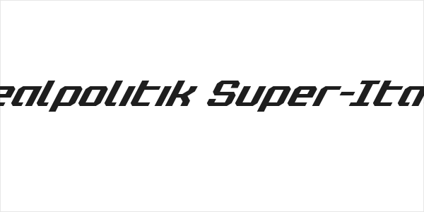 Realpolitik Super-Italic Logo