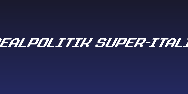 Realpolitik Super-Italic Social Header