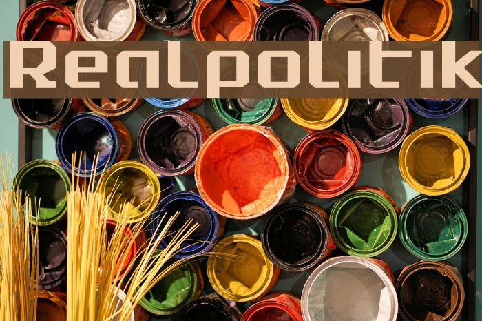 Realpolitik Font examples