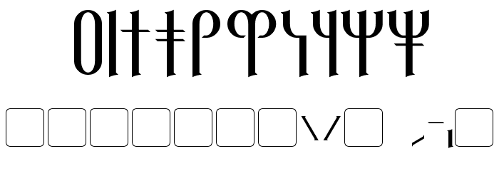 Reanaarian Font OTHER CHARS