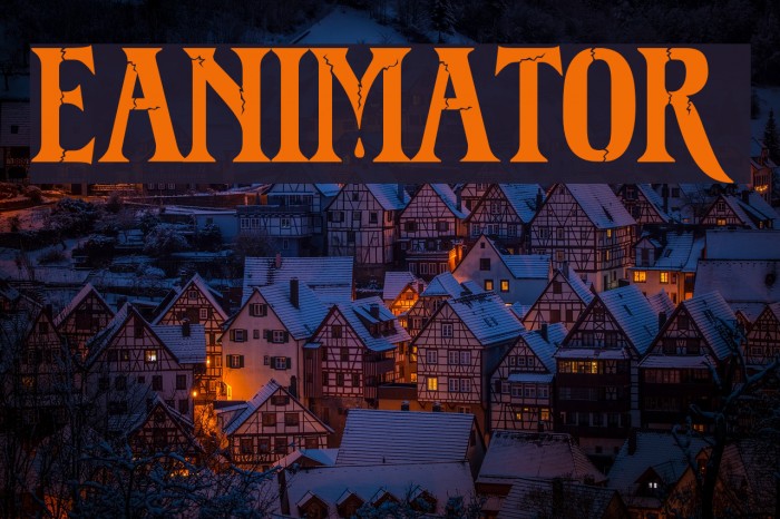 Reanimator DEMO Font examples