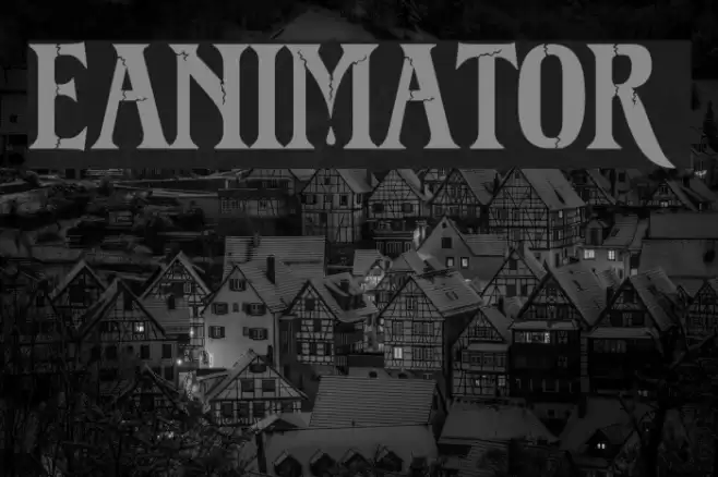 Reanimator DEMO フォント examples
