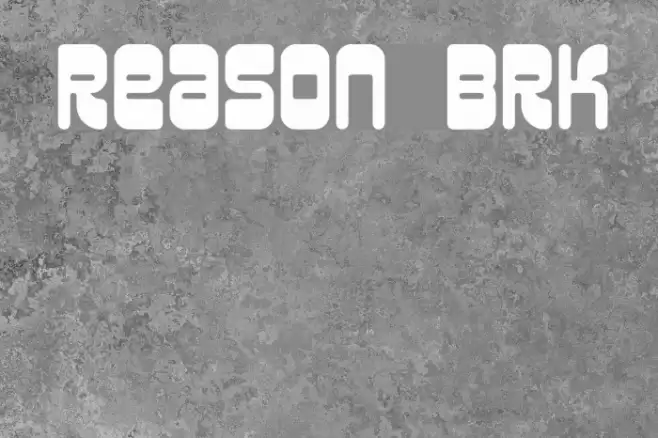 Reason BRK Font examples
