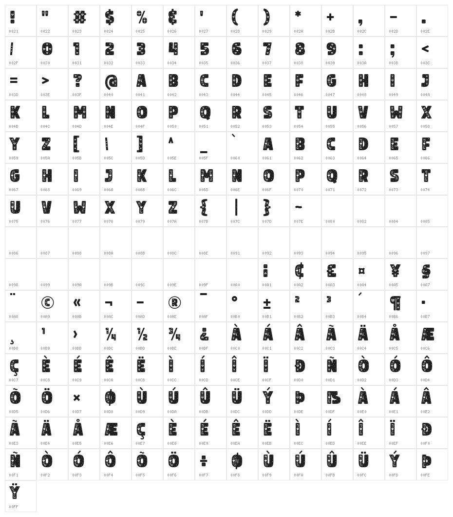 Reason Loves Character Map