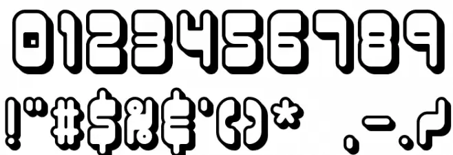 Reason Shadow BRK Font OTHER CHARS