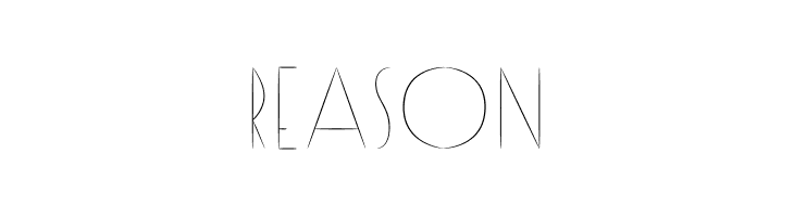 Reason  フリーフォントのダウンロード