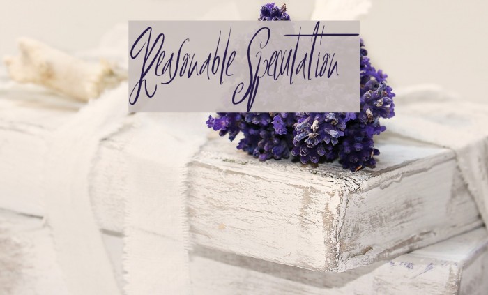 ReasonableSpeculation Font examples