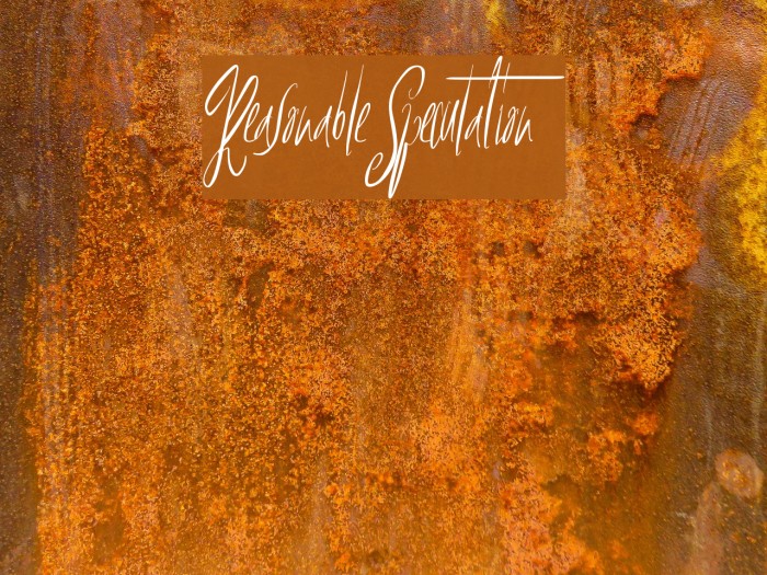ReasonableSpeculation Font examples
