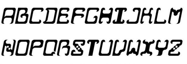 Reaver Italic Caratteri MAIUSCOLE