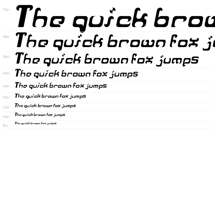 Reaver Italic Waterfall