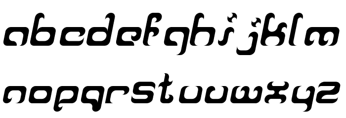 Reaver Italic Font LOWERCASE