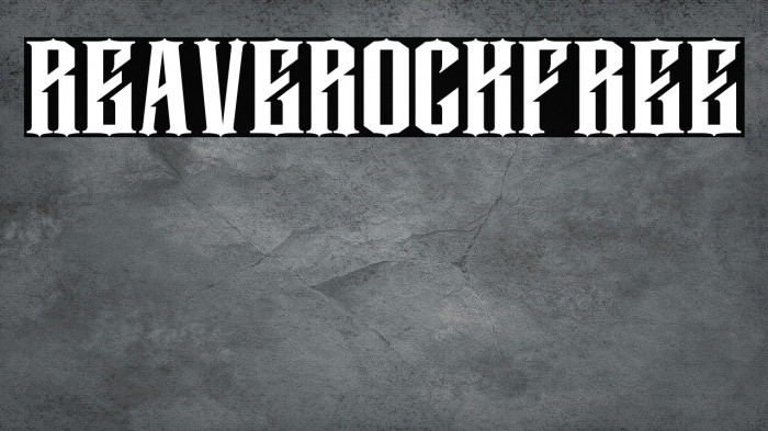 Reaverockfree Font examples