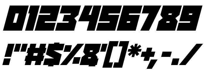 Reavers Italic Font OTHER CHARS