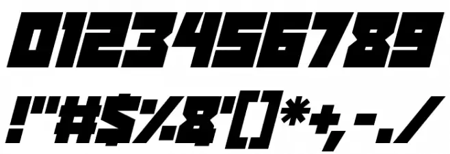 Reavers Italic Font OTHER CHARS