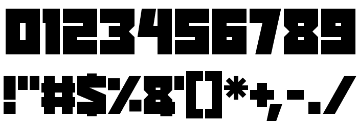 Reavers Font OTHER CHARS