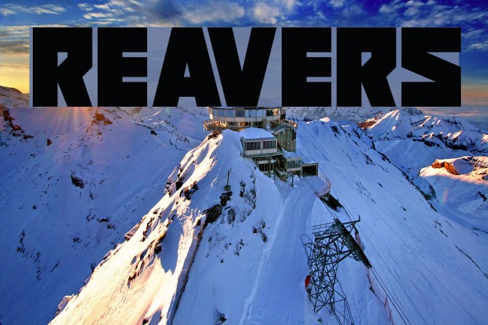 Reavers Font examples
