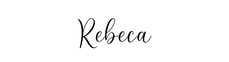 Rebeca  Скачать бесплатные шрифты