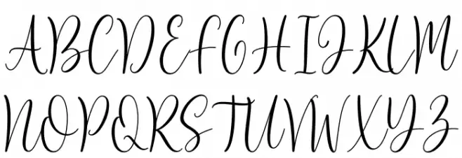 Rebeca Schriftart Groß