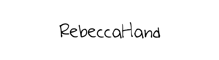 RebeccaHand  font caratteri gratis