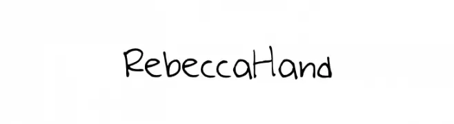 RebeccaHand  Frei Schriftart Herunterladen