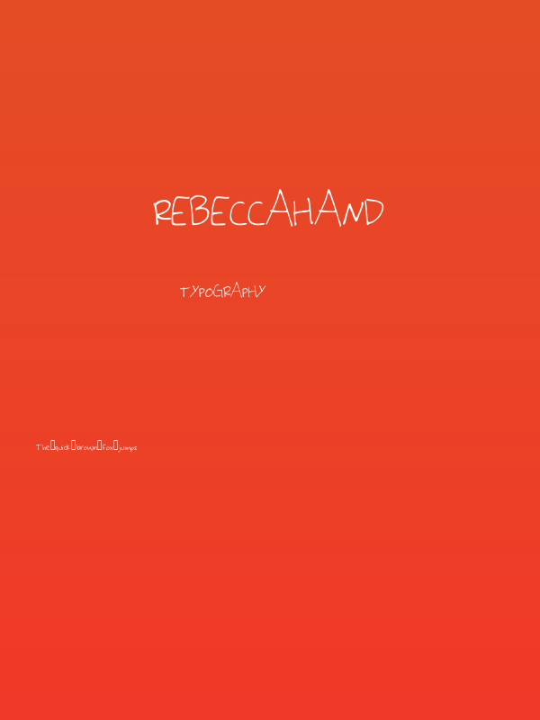 RebeccaHand Poster