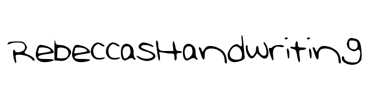 RebeccasHandwriting  フリーフォントのダウンロード