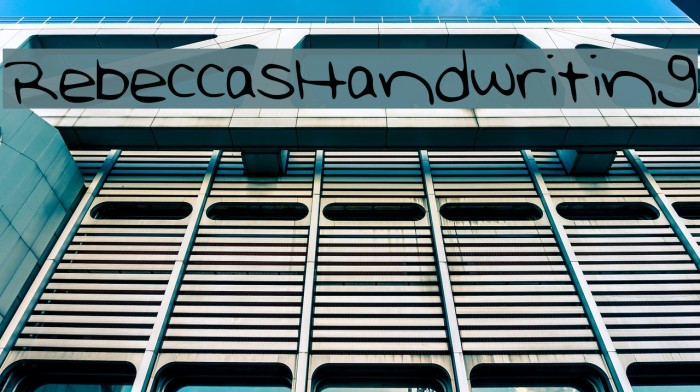 RebeccasHandwriting Example 1