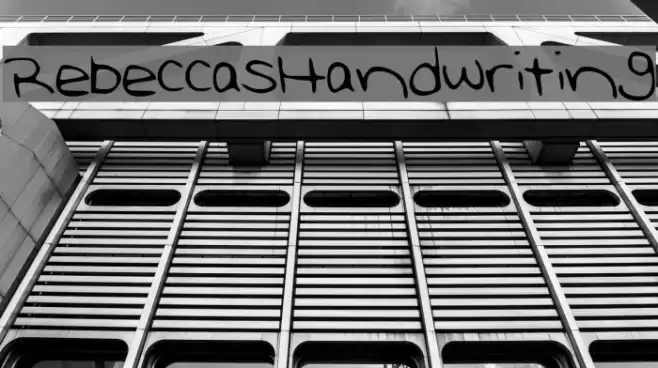 RebeccasHandwriting Font examples