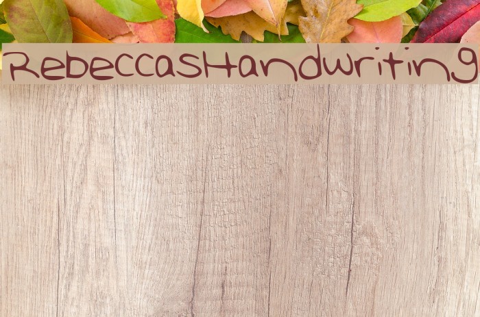 RebeccasHandwriting Example 3