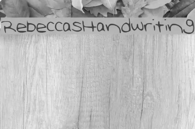 RebeccasHandwriting Font examples