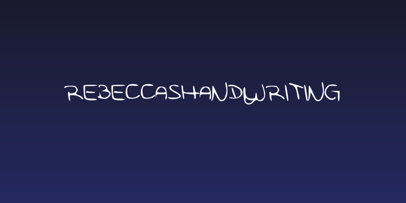 RebeccasHandwriting Social Header