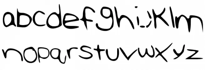 RebeccasHandwriting फ़ॉन्ट लोअरकेस