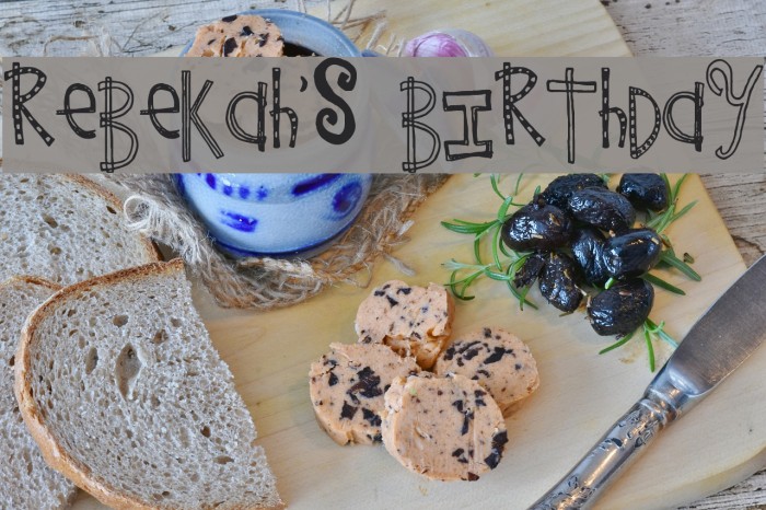 Rebekah's Birthday Font examples