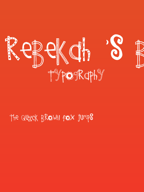 Rebekah's Birthday Poster