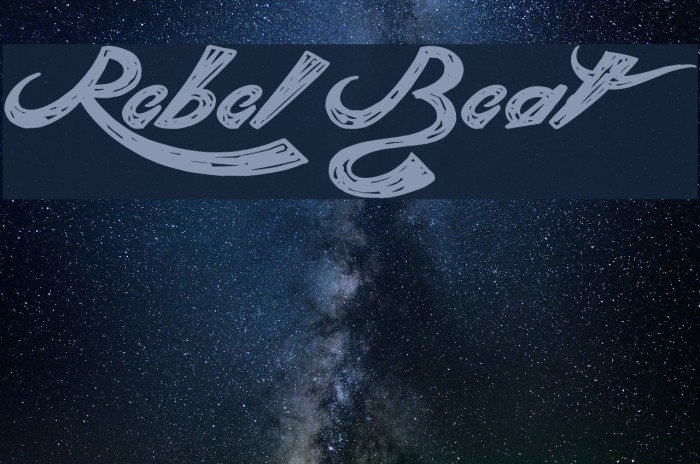 Rebel Beat Font examples
