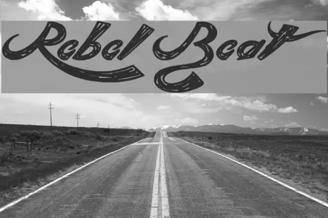 Rebel Beat Font examples
