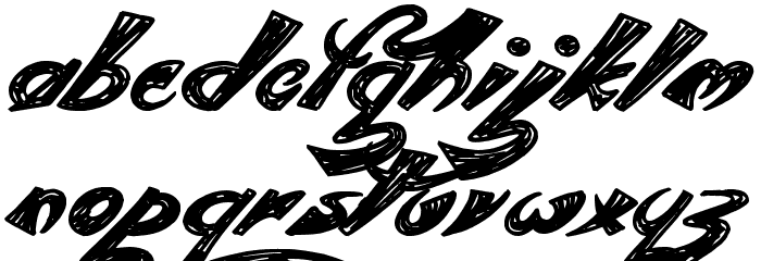 Rebel Beat Font LOWERCASE